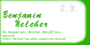 benjamin melcher business card